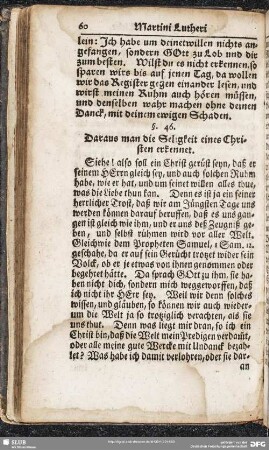 §. 46. Daraus man die Seligkeit eines Christen erkennet