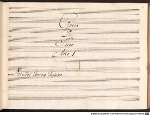Siroe re di Persia, V (6), Coro, orch - BSB Mus.ms. 201 : Opera // Di // Siroe // Atto I. (- III.) // Del Sig: Tomaso Trajetta. // [spine title:] OPERA // DI // SIROE // ATTO I. (- III.)