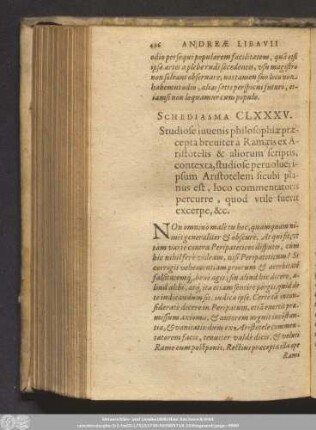 Schediasma CLXXXV.