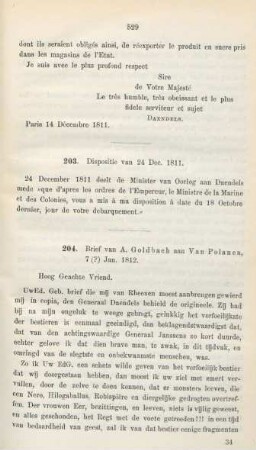204. Brief van A. Goldbach aan Van Polanen, 7 (?) Jan. 1812