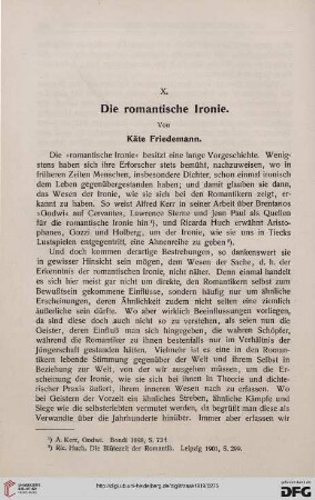 Die romantische Ironie