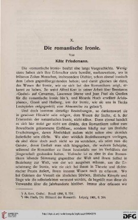 Die romantische Ironie
