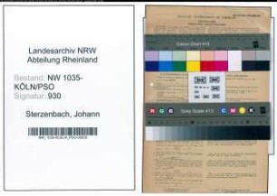 Entnazifizierung Johann Sterzenbach , geb. 28.09.1891 (Elektromeister)