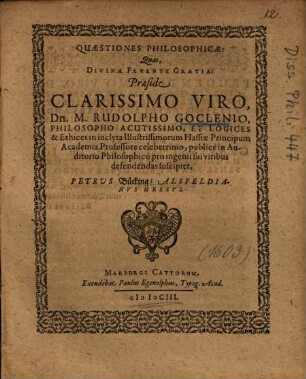 Quaestiones Philosophicae