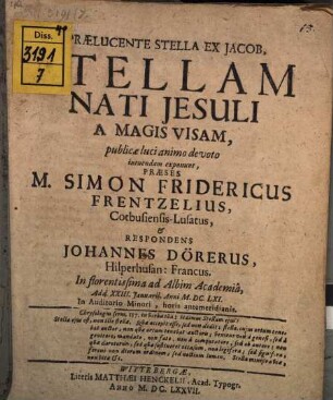 Stellam nati Jesuli a magis visam