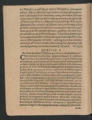 Quaestio I. - Quaestio IV.