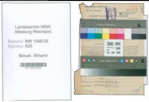 Entnazifizierung Winand Breuer , geb. 04.12.1909 (Kaufmaennischer Angestellter)