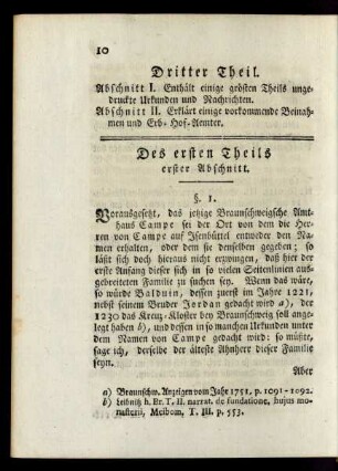 Des ersten Theils erster Abschnitt.