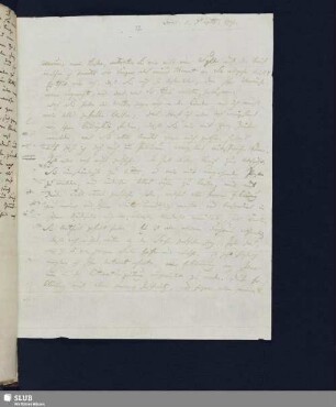 Nr. 12-13. Kotzebue, August v. an Schulz, Friedrich, 07.09. und 15.10.1791