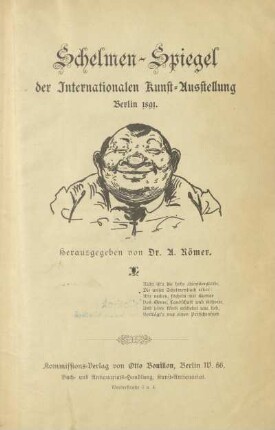 Schelmen-Spiegel der Internationalen Kunst-Ausstellung Berlin 1891