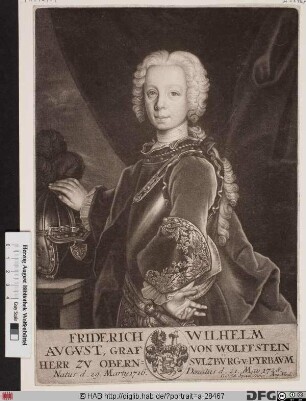 Bildnis Friedrich Wilhelm August Graf zu Wolffstein