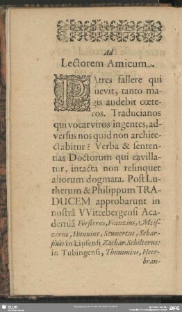 Ad Lectorem Amicum