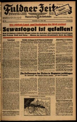 Ausgabe vom Donnerstag, den 02. Juli 1942.