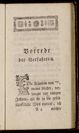 Vorrede der Verfaßerin.