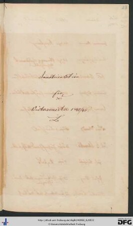 [fol. 23] Wintersemester 1845/46