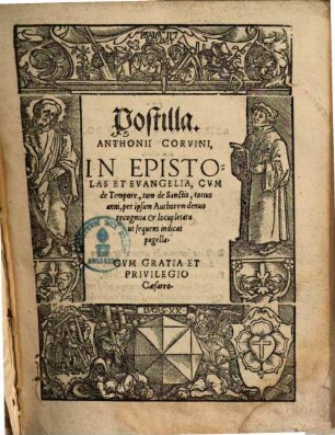 Postilla in epistolas et evangelia : cum de Tempore, tum de Sanctis totius anni