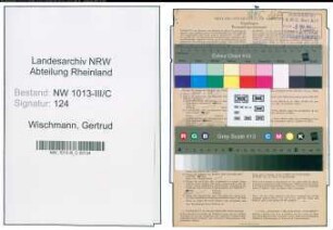 Entnazifizierung Gertrud Wischmann , geb. 12.05.1895 (Strickerin)