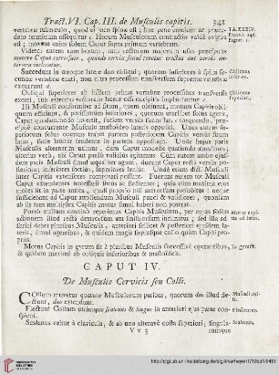 Caput IV. De Musculis Cervicis seu Colli