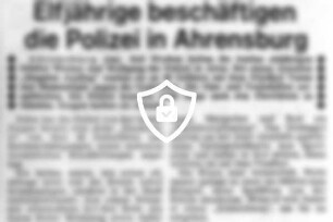Elfjährige beschäftigten die Polizei in Ahrensburg