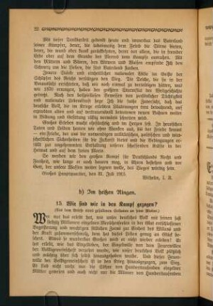 22-64, b) Im heißen Ringen