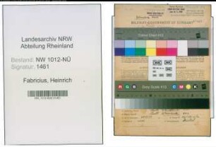 Entnazifizierung Heinrich Fabricius , geb. 29.05.1902 (Schlosser)