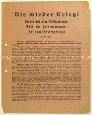 Flugschrift der NSDAP zur Kriegsschuldfrage und Aufruf zum Beitritt