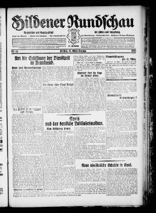 Hildener Rundschau. 1924-1936