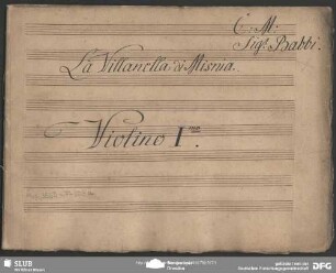 La villanella di Misnia - Mus.3550-F-503a
