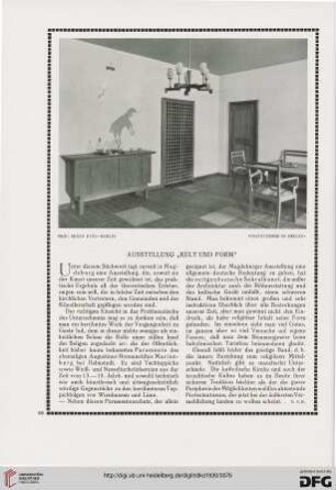 Ausstellung "Kult und Form"