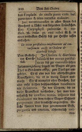 Von Gallichten Durchfall.