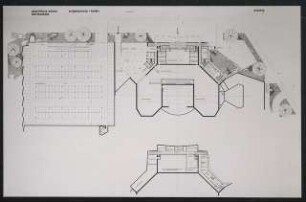 Opernhaus, Essen Wettbewerb: Grundriss Keller & EG