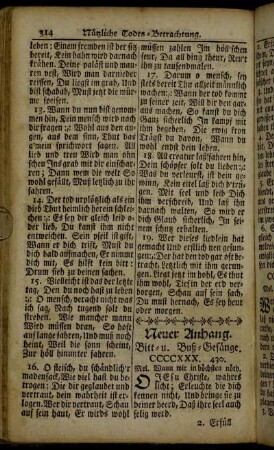 Bitt- und Buß-Gesänge.