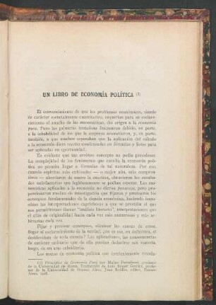 Un libro de economía política