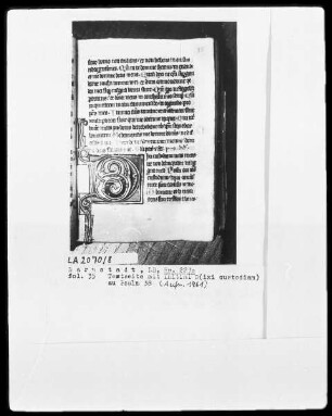Psalterium und Diurnale — Initiale D (ixi custodiam), Folio 35recto