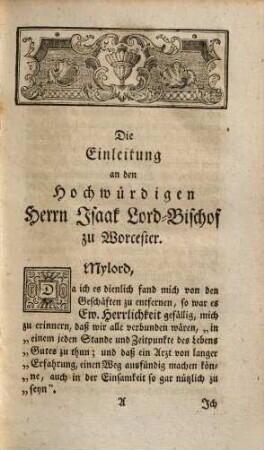 Die Geschichte der Gesundheit und die Kunst dieselbe zu erhalten : Eine Nachricht von dem allen, was die Aerzte und Weltweisen von den ältesten bis auf gegenwärtige Zeiten zur Erhaltung der Gesundheit angepriesen