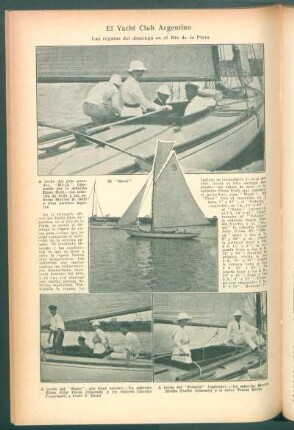 El Yacht Club Argentino : Las regatas del domingo en el Río de la Plata