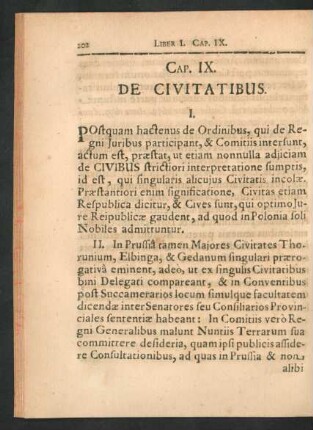 Cap. IX. De Civitatibus.