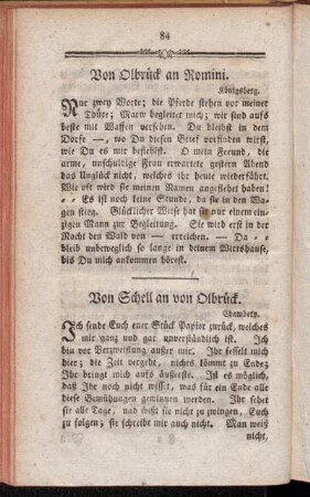 Von Schell an von Olbrück.