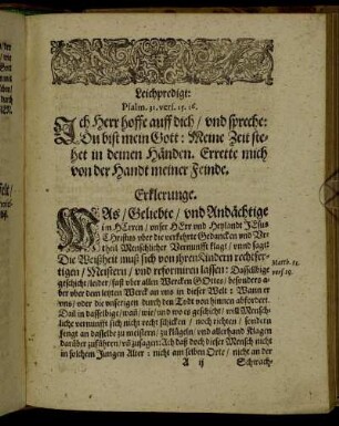 Leichpredigt