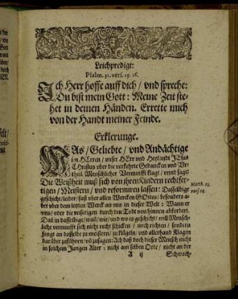 Leichpredigt