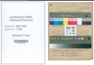 Entnazifizierung Franz Struewe , geb. 07.06.1894 (Beamter)