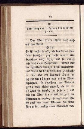 III. Ableitung und Ursprung des Wortes: Frau.