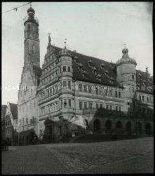 Das Rathaus von Rothenburg ob der Tauber