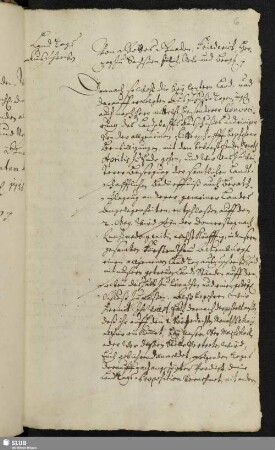 LandTags Ausschreibung 14. Martii. Anno. 1715.