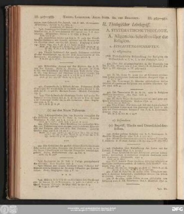 II. Theologischer Lehrbegriff.