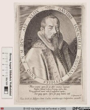 Bildnis David Hoeschel(ius)
