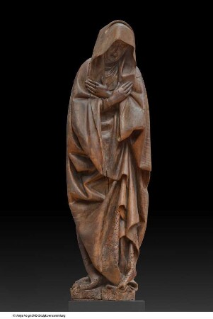 Trauernde Maria aus einer Kreuzigung Christi