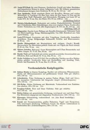 Vorderasiatische Knüpfteppiche (Nr. 500-523)