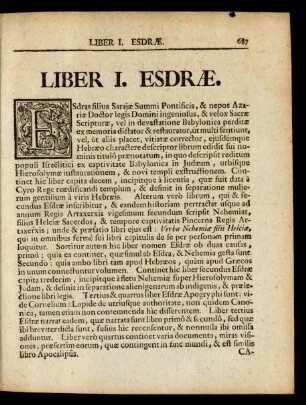 Liber I. Esdrae