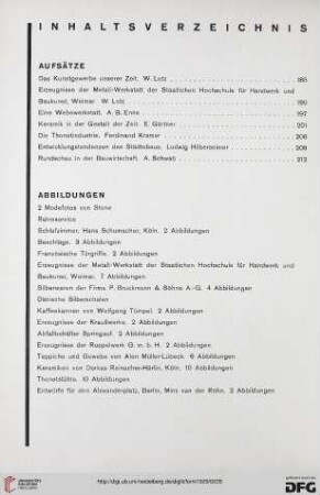 Heft 8 (15. April 1929)